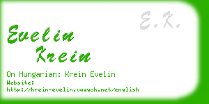 evelin krein business card